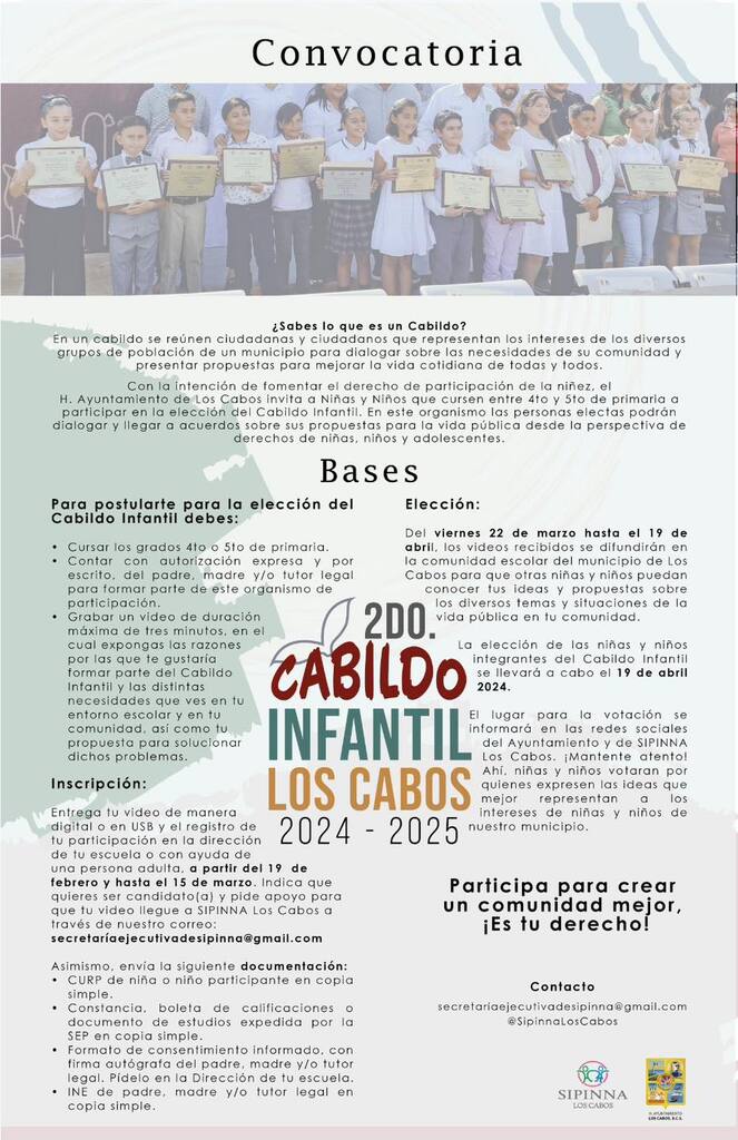 CONVOCATORIA PARA CONFORMAR EL CABILDO INFANTIL 15 428486522 926890072343199 6385061784829188146 n